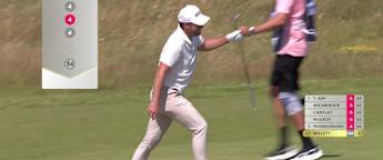 WATCH | Danny Willett holes out from deep bunker at the ninth