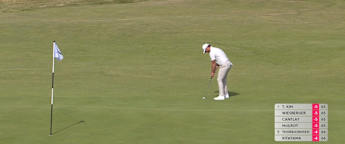 WATCH: Danny Willett rolls putt in from off the 14th green 