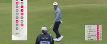 WATCH | Rasmus Neergaard-Petersen holes a 50-footer on the 17th