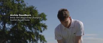 Commonwealth Games swimmer Archie Goodburn shares his inspirational story at the Genesis Scottish Open