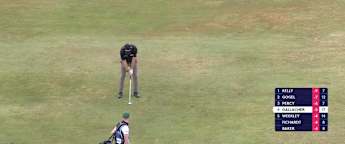 WATCH | Stephen Gallacher hits incredible approach into the last 