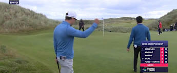WATCH: Matthew Jordan regains share of the lead with unlikely birdie