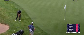 WATCH | Paul Waring chips in on the 14th