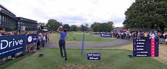 WATCH | Marco Penge drives the tenth to set up opening eagle