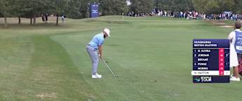 WATCH | Tyrrell Hatton clatters the pin at the 11th