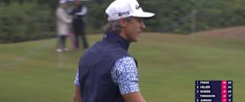 WATCH | Thorbjørn Olesen holes a 40-footer on the third