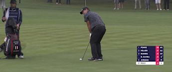 WATCH | Patrick Reed CHIPS on the ninth green