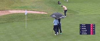 WATCH | Antoine Rozner chips in for eagle at the 17th