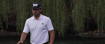 WATCH | Marco Penge holes long putt with first shot on Sunday
