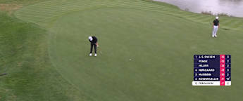 WATCH | Ewen Ferguson holes monster 50-footer for eagle on the third