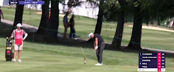Haotong Li goes close again with approach into tenth