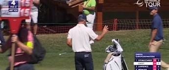 Paul Casey sets up birdie to regain the lead
