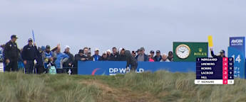 WATCH | Joaquin Niemann hits a beautiful tee shot at the 14th