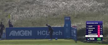 WATCH: Rasmus Hojgaard nearly aces the 9th
