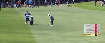 WATCH | Tyrrell Hatton plays a near-perfect pitch at the 17th