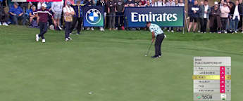 WATCH | Patrick Reed climbs alongside the leaders with birdie at seventh