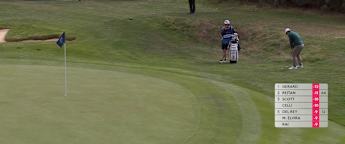 WATCH | Viktor Hovland chips in at the ninth