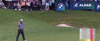 WATCH | Matt Wallace eagles 18th to finish in style