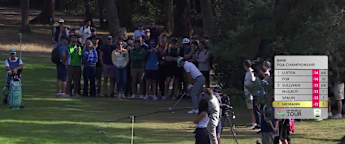 WATCH | Joaquin Niemann almost holes out at the sixth