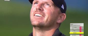 WATCH | Matt Wallace closes out in style with eagle
