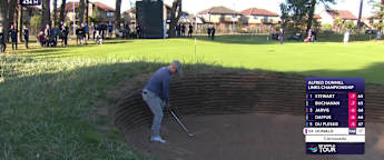 WATCH: Luke Donald holes out from the bunker
