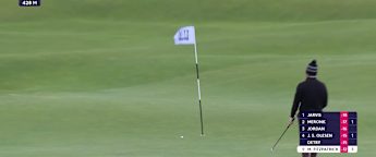 WATCH: Matt Fitzpatrick chips in at the fourth