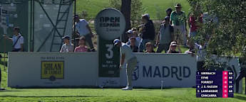 WATCH | Thriston Lawrence flags it with tee shot at third