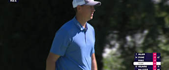WATCH | Joe Dean rolls the rock in for birdie at first 