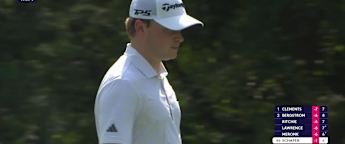 WATCH | Jayden Schaper holes a long putt at the 16th