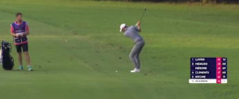 WATCH | Tom McKibbin hits the pin at the second