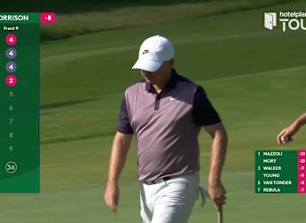 Watch: Morrison holes huge birdie putt