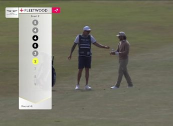 WATCH: Tommy Fleetwood holes out for eagle at six!