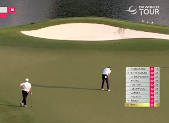 WATCH: Justin Rose rolls in putt from 50 feet!