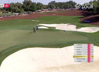 WATCH: Matt Fitzpatrick holes from 49 feet for birdie!