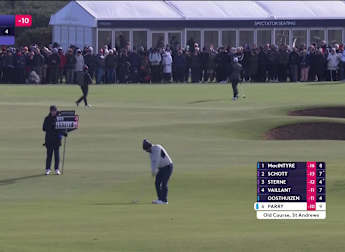 John Parry hits it close at the 10th Hole