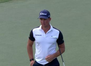 Niklas Nørgaard birdies the sixth to move into contention