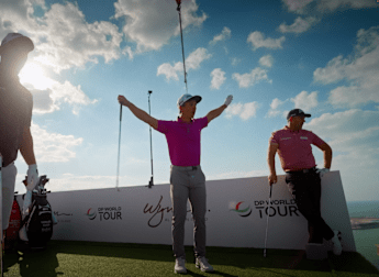 DP World Tour stars attempt to make hole-in-one from Wynn Al Marjan Island