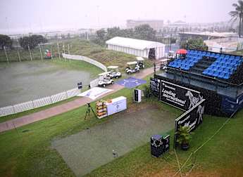 Investec South African Open set for play-off after being reduced to 54 holes due to flooded course