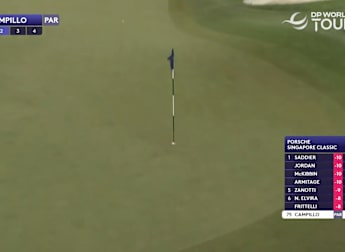 Jorge Campillo narrowly misses out on hole-out eagle