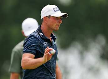 Viktor Hovland happy to be under par after getting 'U.S. Opened' in second round