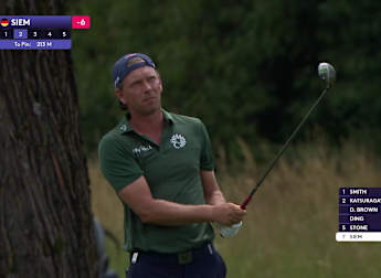 Marcel Siem hits stunning fairway wood into the ninth