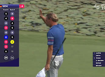 WATCH: Marcel Siem drains brilliant eagle putt at the 16th