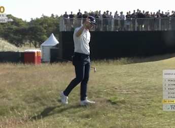 WATCH | Connor Syme chips in for eagle on the tenth