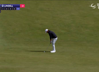 Oliver Lindell saves par with hole-out at the first