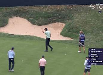 Cameron Adam saves par with chip in at the tenth