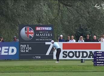 Kazuma Kobori nearly makes ace at the seventh