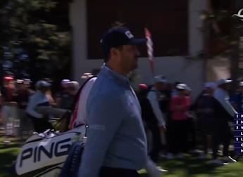 Thriston Lawrence sets up eagle at the sixth