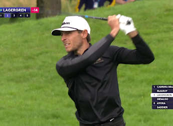 WATCH: Joakim Lagergren sets up eagle at the 16th