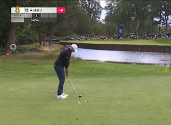 Ludvig Åberg birdies eighth to close to within one of the lead