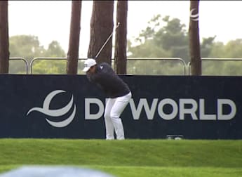Viktor Hovland gets favourable bounce at the tenth